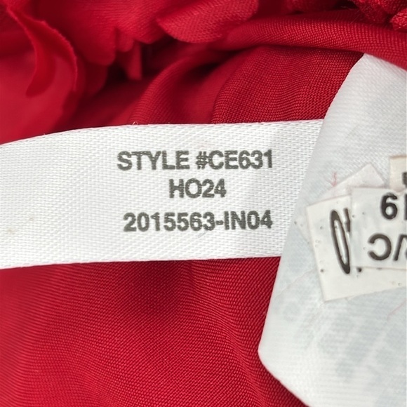 J Crew Factory Rosette mini dress in Deep Ruby Red size 0 NWT CE631 - Picture 10 of 12